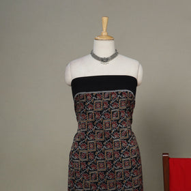 Black - 3pc handloom cotton unstitched sambalpuri dress