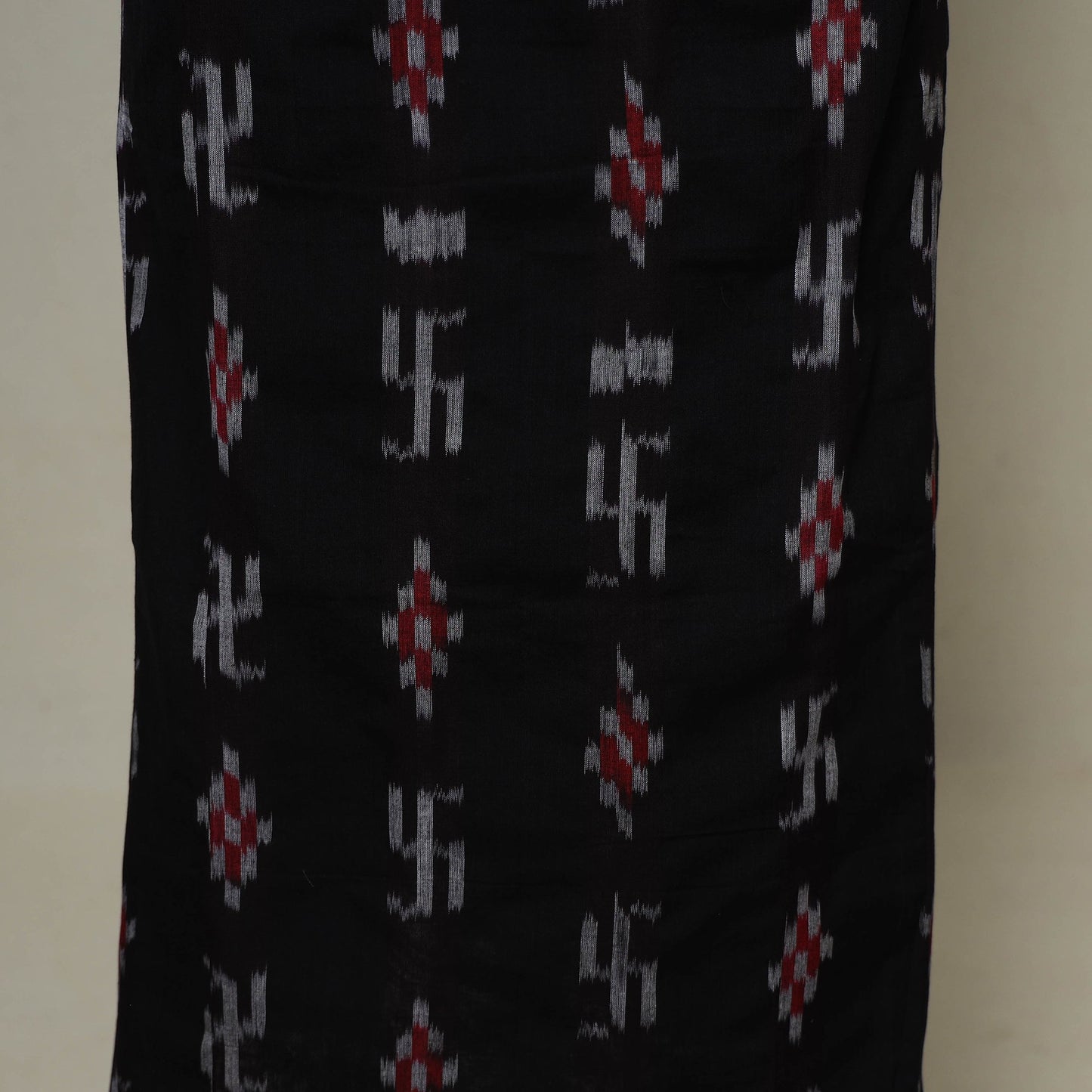 Black - 3pc handloom cotton unstitched sambalpuri dress