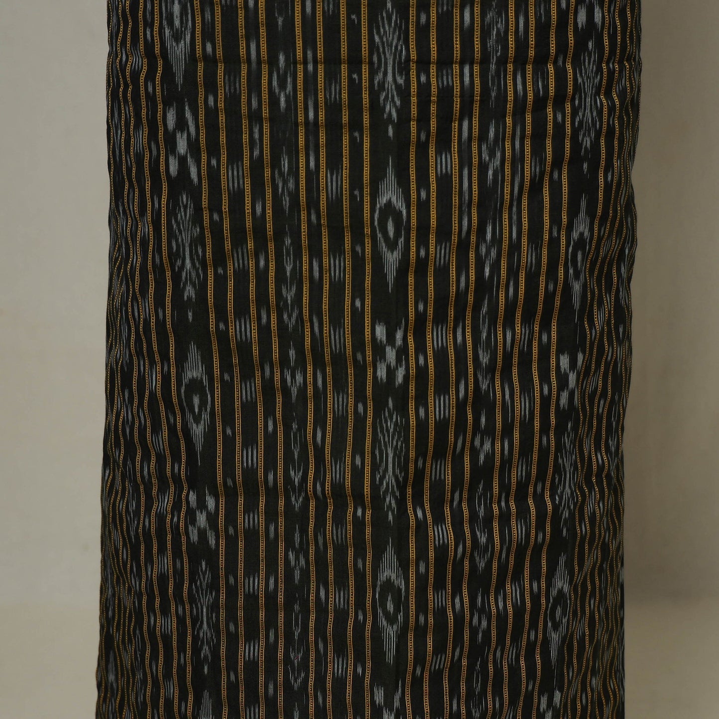 Black - 3pc handloom cotton unstitched sambalpuri dress