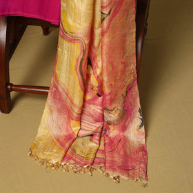 Black - 3pc handloom mulberry unstitched suit material set