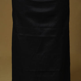 Black - 3pc karnataka weave cotton unstitched khun dress