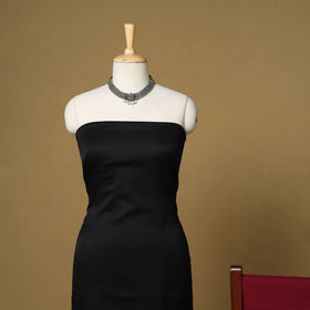 Black - 3pc karnataka weave cotton unstitched khun dress