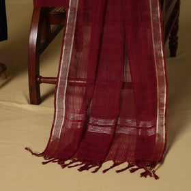 Black - 3pc karnataka weave cotton unstitched khun dress