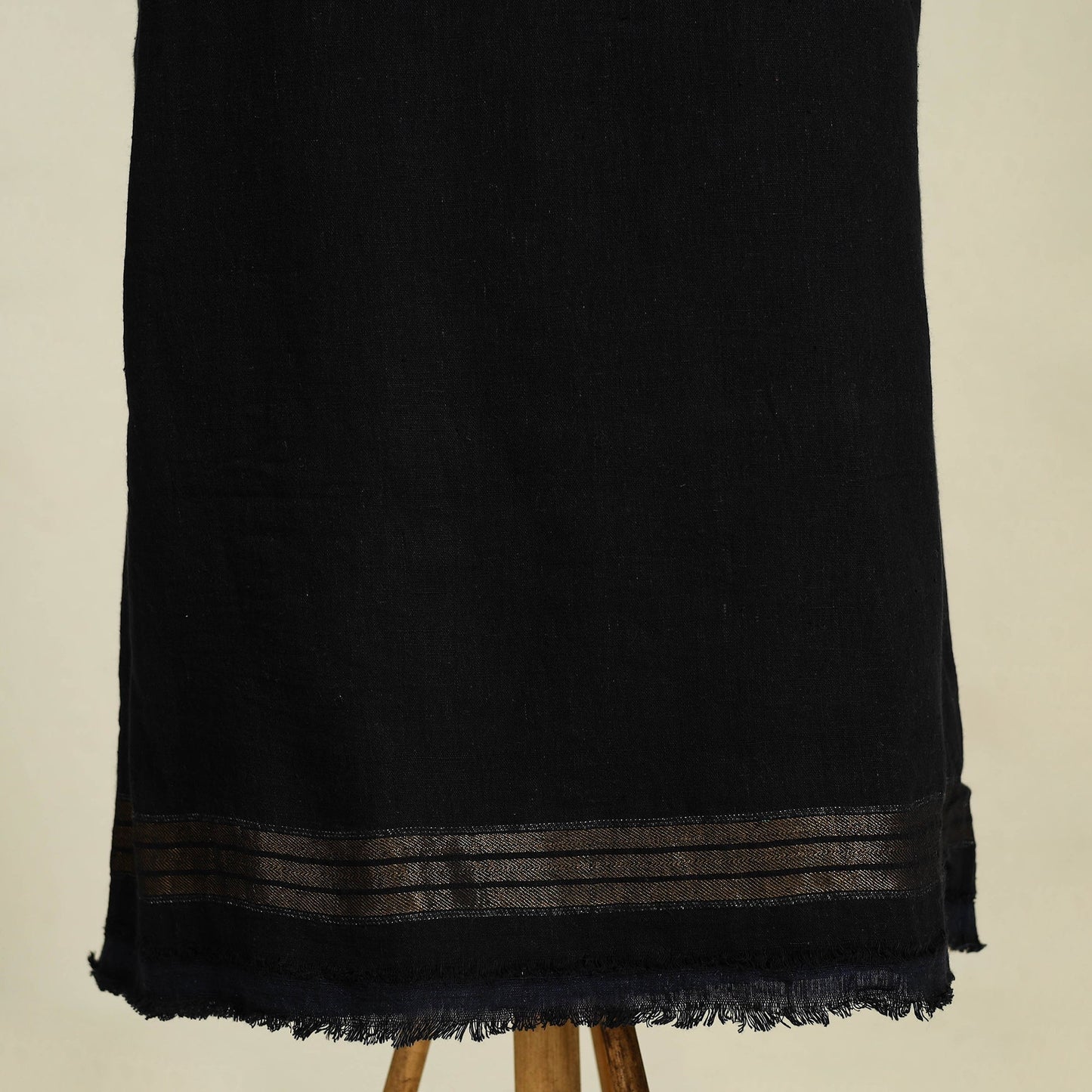 Buy Black 3pc Kutch Handloom Organic Kala Cotton Dress Material