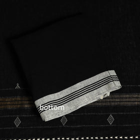 Buy Black 3pc Kutch Handloom Organic Kala Cotton Dress Material