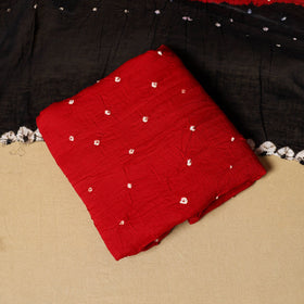 3pc kutch tie-dye satin cotton unstitched bandhani dress