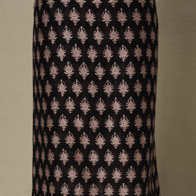 Black - 3pc maheshwari silk unstitched bagh dress material