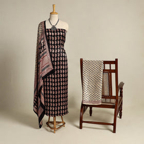 Buy 3pc 3pc Modal Silk Bagh Print Suit Material Set