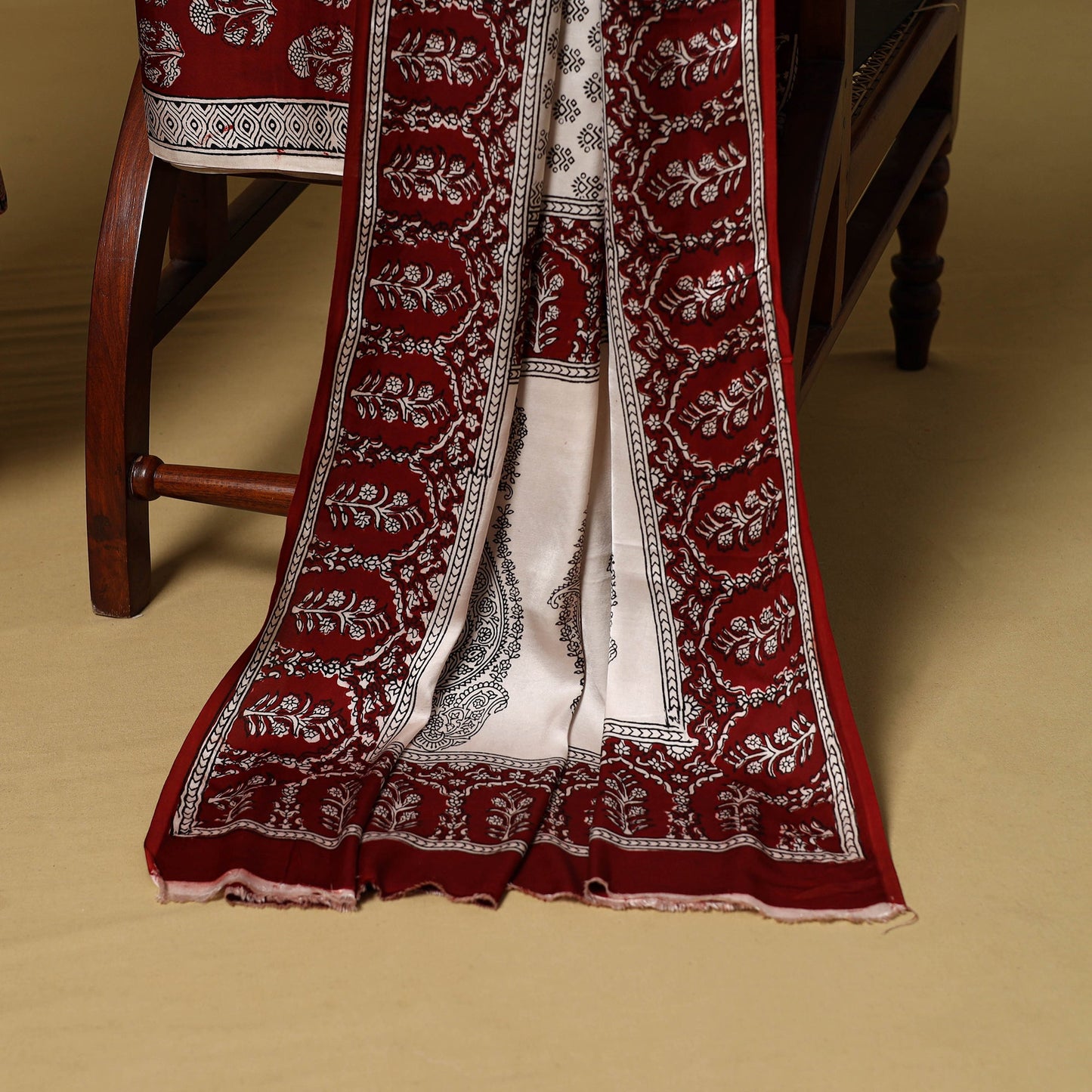 Black - 3pc modal silk unstitched bagh dress material 29