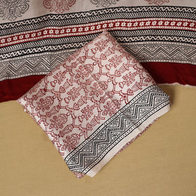 Black - 3pc modal silk unstitched bagh dress material 33