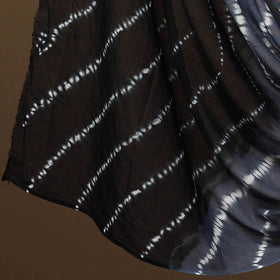  Black 3pc Mul Cotton Tie-Dye Shibori Dress Material