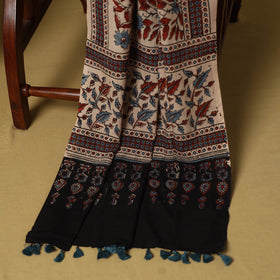 Black - 3pc natural dyed cotton unstitched dress material