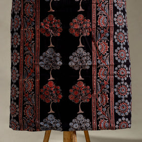 Black 3pc Block Print Natural Dyed Ajrakh Dress Material