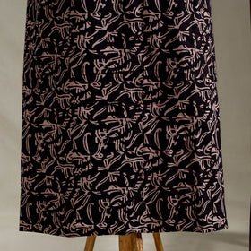  Black 3pc Block Print Natural Dyed Ajrakh Dress Material