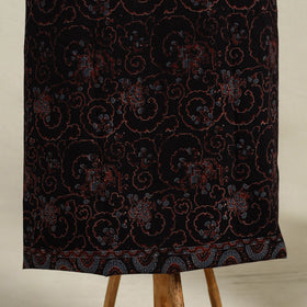 Black 3pc Block Print Natural Dyed Ajrakh Dress Material