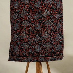 Black 3pc Block Print Natural Dyed Ajrakh Dress Material