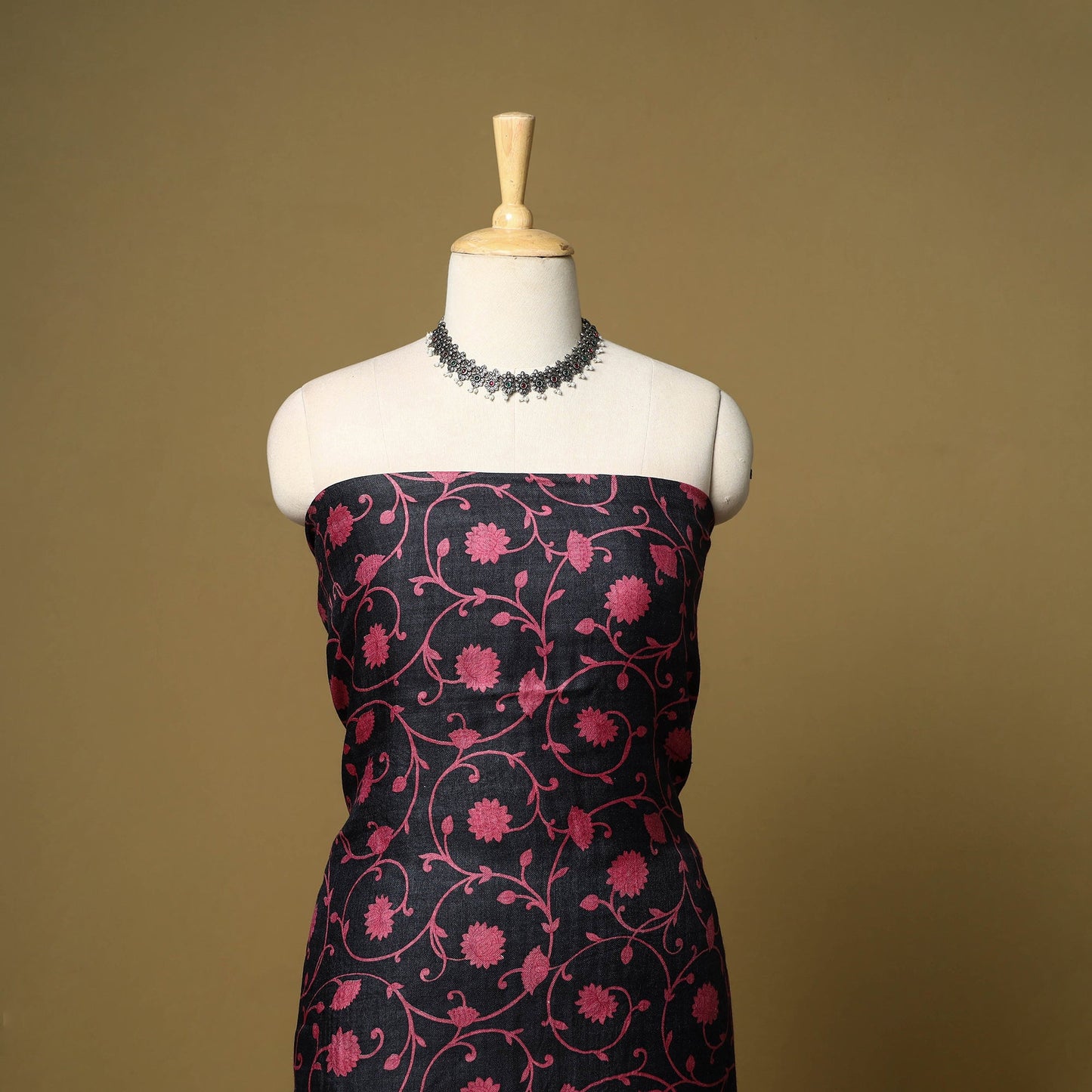 3pc pashmina wool handloom unstitched sanganeri dress