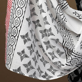 Buy Black 3pc Sanganeri Block Print Cotton Dress Material