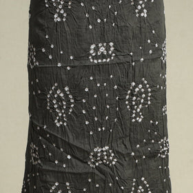 Black 3pc Unstitched Kutch Bandhani Dress Material