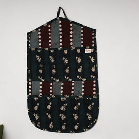 Black - 4 pockets handcrafted cotton wall hanging letter