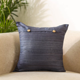 Aari Embroidery Sequin Work Ghicha Silk Cushion Cover