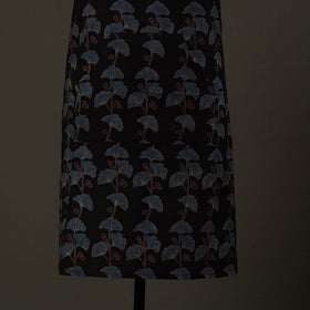 Black - cotton apron with pocket 81 - handcrafted