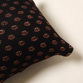 Black - cotton cushion cover 26 - handcrafted