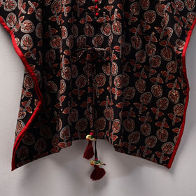 Black - cotton kids kaftan (3-4 years) 29 - handcrafted