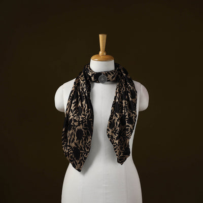 Modal silk pendant necklace scarf 45 - handcrafted
