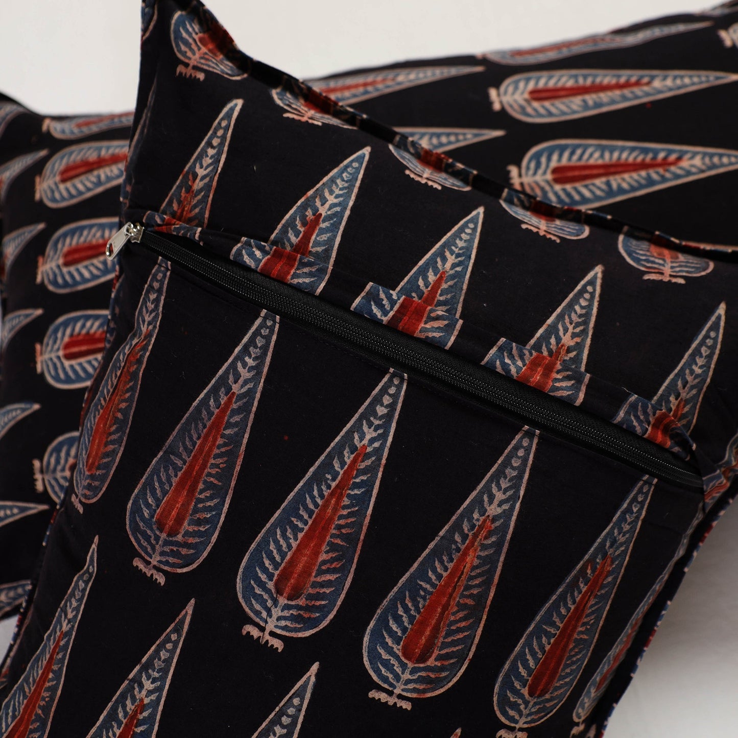 Black - pillow cover (set of 2) 16 - handcrafted