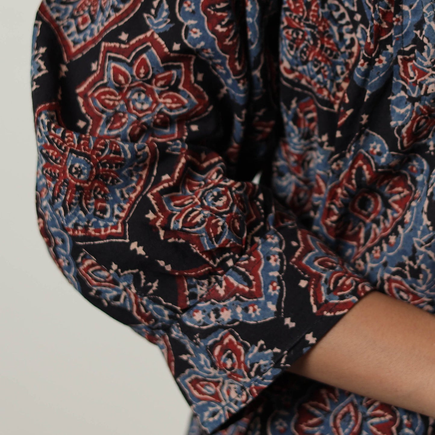 Ajrakh Cotton Crop Top | Handcrafted Elegance