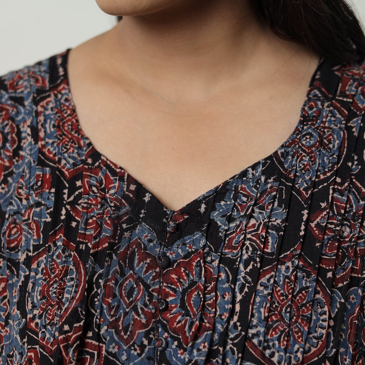 Ajrakh Cotton Crop Top | Handcrafted Elegance