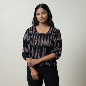 Ajrakh Cotton Crop Top | Handcrafted Elegance