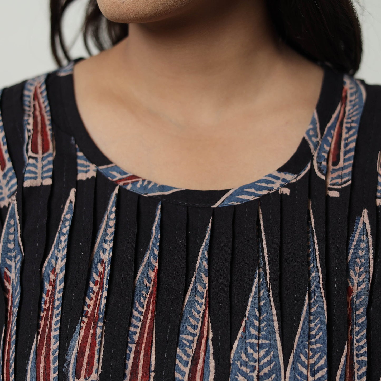 Ajrakh Cotton Crop Top | Handcrafted Elegance