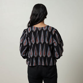 Ajrakh Cotton Crop Top | Handcrafted Elegance