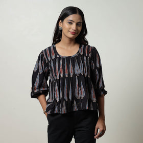 Ajrakh Cotton Crop Top | Handcrafted Elegance