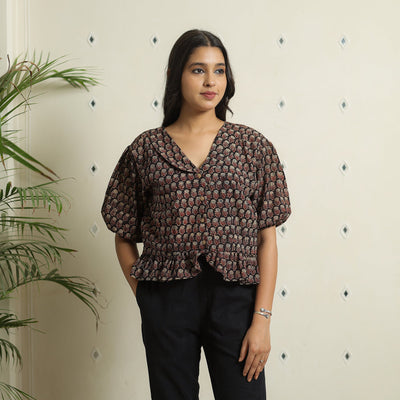 Ajrakh Crop Top 
