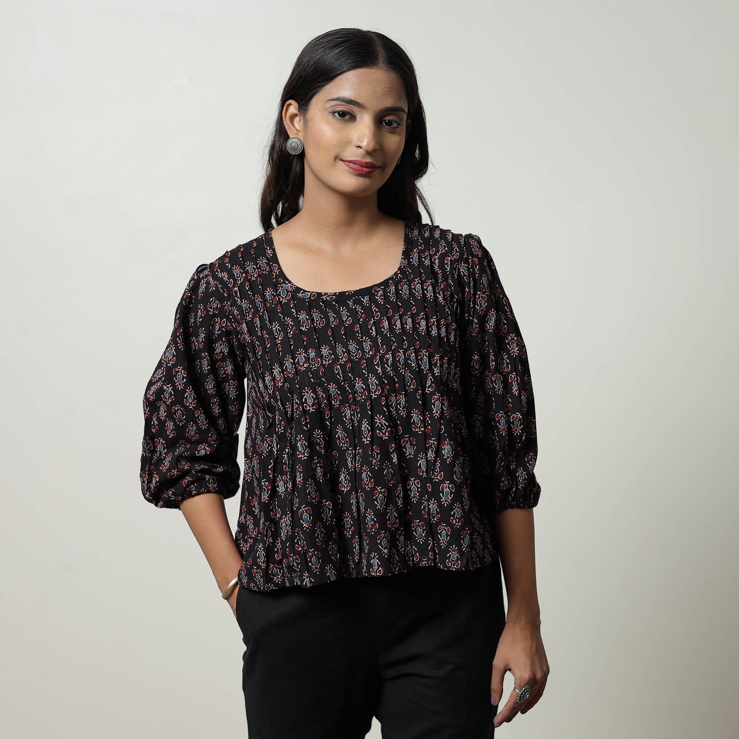 Ajrakh Crop Top
