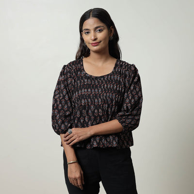 Ajrakh Crop Top