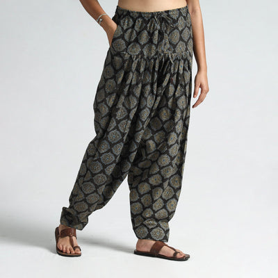 Buy  Ajrakh Block Printed Cotton Elasticated Salwar 07 Online at iTokri.com