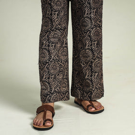 Ajrakh Kaftan with Palazzo & Dupatta Set