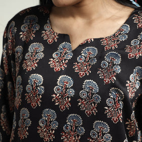  Ajrakh Block Printed Modal Silk Kurta with Palazzo Set 