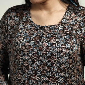 Ajrakh Modal Silk Kurta with Palazzo Set