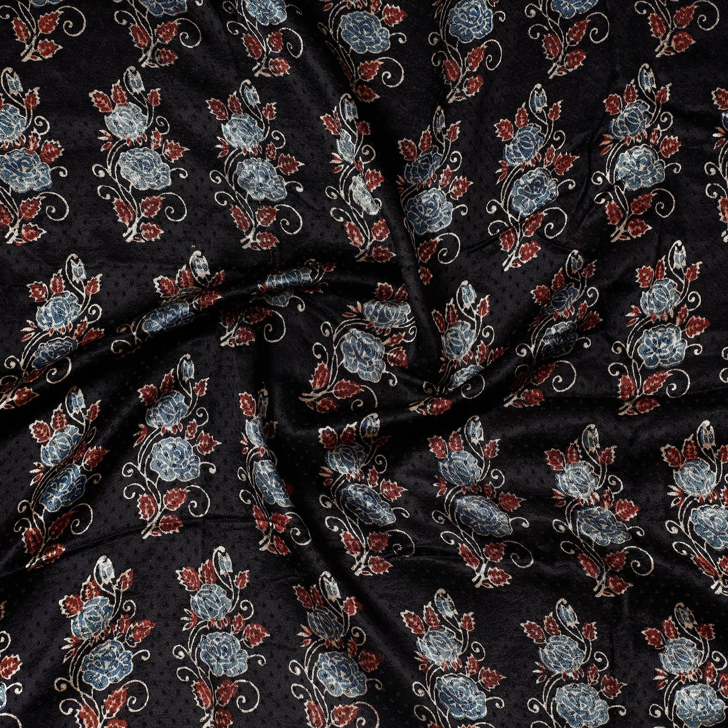  Ajrakh Block Printed Modal Silk Precut fabric 