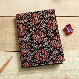  Ajrakh Fabric Cover Handmade Paper Notebook Online in India 