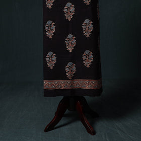 Ajrakh hand block print natural dyed cotton 2pc unstitched