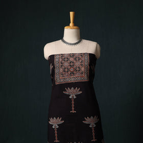 Ajrakh hand block print natural dyed cotton 2pc unstitched
