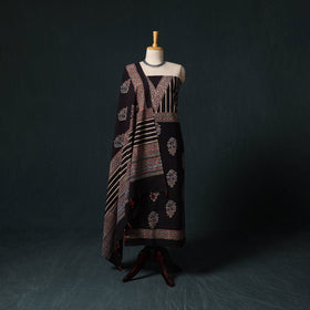 Ajrakh hand block print natural dyed cotton 2pc unstitched