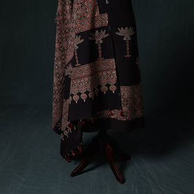 Ajrakh hand block print natural dyed cotton 2pc unstitched