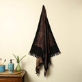  Black Handloom Block Print Cotton Ajrakh Towel